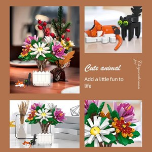 لگو گل داوودی و گلدان مدل 9036