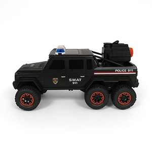 ماشین کنترلی پلیس 6 چرخ مشکی مدل 500