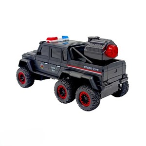 ماشین کنترلی پلیس 6 چرخ مشکی مدل 500
