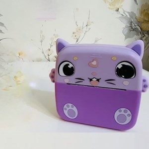 دوربین عکاسی کودک با چاپ فوری طرح گربه