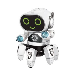 ربات خرچنگی موزیکال و رقصنده رنگ سفید مدل 142