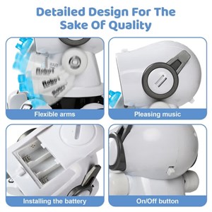 ربات خرچنگی موزیکال و رقصنده رنگ سفید مدل 142