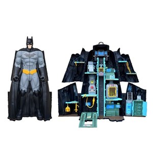 اکشن فیگور غار مخفی 2 در 1 بتمن مدل Spin Master - DC Comics - Bat Tech Batcave, Giant Transforming Playset with Exclusive Batman Figure and Accessories_اکشن فیگور