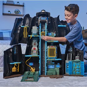 اکشن فیگور غار مخفی 2 در 1 بتمن مدل Spin Master - DC Comics - Bat Tech Batcave, Giant Transforming Playset with Exclusive Batman Figure and Accessories_اکشن فیگور