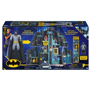 اکشن فیگور غار مخفی 2 در 1 بتمن مدل Spin Master - DC Comics - Bat Tech Batcave, Giant Transforming Playset with Exclusive Batman Figure and Accessories_اکشن فیگور