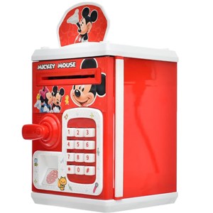 گاوصندوق اثر انگشتی رمز دار باتری خور طرح میکی موس مدل 3002