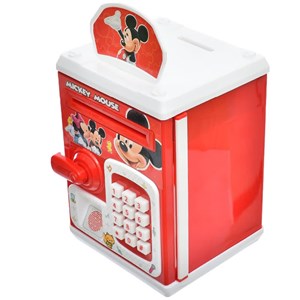 گاوصندوق اثر انگشتی رمز دار باتری خور طرح میکی موس مدل 3002