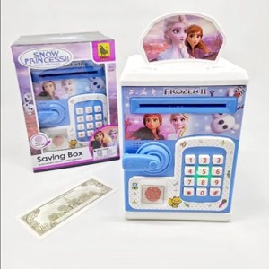 گاوصندوق اثر انگشتی رمز دار باتری خور طرح فروزن مدل 3002