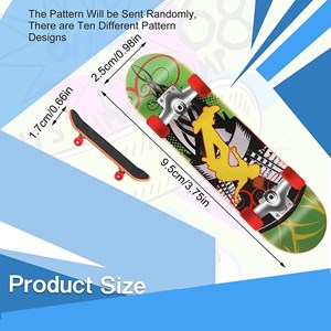 مینی اسکیت‌ بورد انگشتی مجموعه 6 عددی مدل 1812