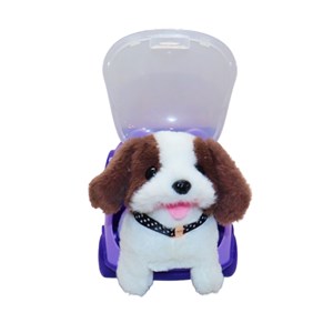 عروسک سگ کنترلی قهوه ای مدل 923