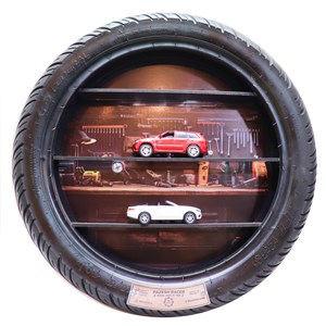 باکس دکوری طرح لاستیک (بدون ماشین) مدل 007