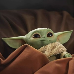 عروسک رباتیک سخنگوی بیبی یودا مدل Hasbro - Star Wars The Child Talking Plush Toy_ ربات اسباب بازی