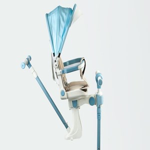 اسکوتر تعادلی کالسکه ای سه چرخ چراغدار و موزیکال مدل ms-113 رنگ آبی