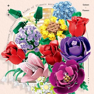 لگو دسته گل رنگی مدل 11304