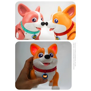 سگ رباتیک موزیکال صورتی مدل 333