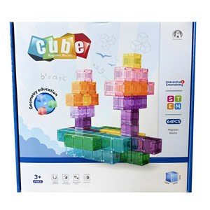 تایل مگنت مغناطیسی مکعبی 64 قطعه مدل 1447