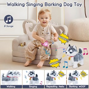 عروسک سگ رباتیک با دسته کنترلی مدل 555