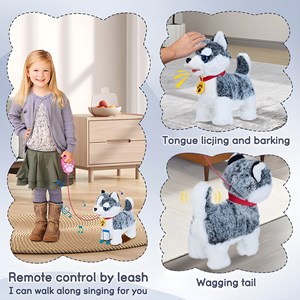 عروسک سگ رباتیک با دسته کنترلی مدل 555
