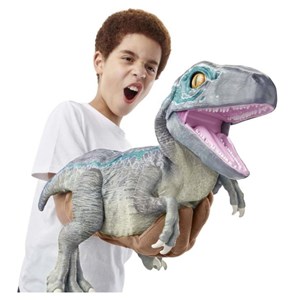 عروسک رباتیک دایناسور 30 سانتی Jurassic World مدل Wow! Stuff - Jurassic World - Real FX Baby Blue - Animatronic Dinosaur_ربات اسباب بازی