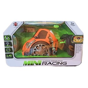 ماشین کنترلی دو چرخ نارنجی مدل Controlled Racing Car - Orange_ماشین کنترلی