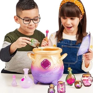 مجیک میکسیز دیگ جادویی با عروسک رباتیک سورپرایزی صورتی Magic Mixies _ربات اسباب بازی