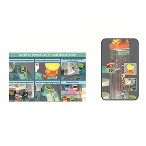 اسباب بازی پارکینگ طبقاتی چرخ و فلک دار موزیکال مدل FERRIS WHEEL PARKING BULDING _ماشین اسباب بازی