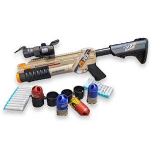 تفنگ اسباب بازی پوکه پران بزرگ مدل M203_تفنگ اسباب بازی