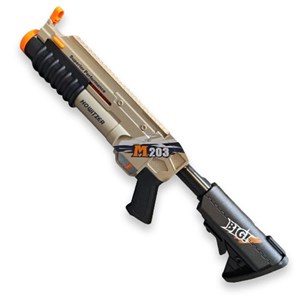 تفنگ اسباب بازی پوکه پران بزرگ مدل M203_تفنگ اسباب بازی