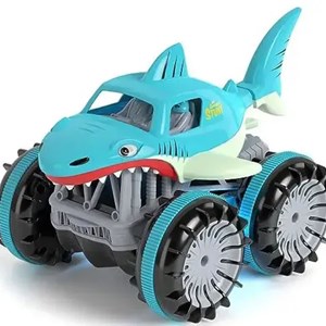 ماشین کنترلی کوسه هیولای آب و خاک مدل 313-989 Amphibious Remote Control Car_ماشین کنترلی