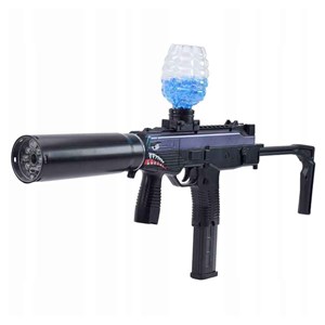 تفنگ اسباب بازی شارژی تیر ژله ای لیزردار مدل MP9_ تفنگ اسباب بازی