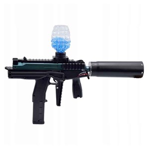 تفنگ اسباب بازی شارژی تیر ژله ای لیزردار مدل MP9_ تفنگ اسباب بازی