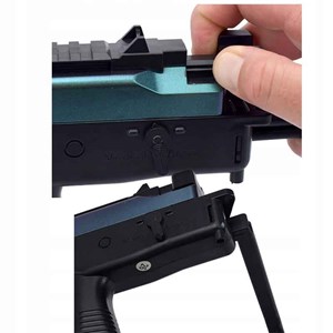 تفنگ اسباب بازی شارژی تیر ژله ای لیزردار مدل MP9_ تفنگ اسباب بازی