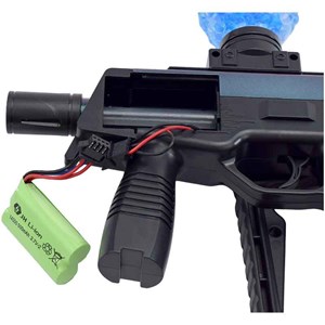 تفنگ اسباب بازی شارژی تیر ژله ای لیزردار مدل MP9_ تفنگ اسباب بازی