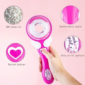 ست اسباب بازی لوازم آرایشی دستگاه بافت مو همراه با نخ رنگی و مهره_اسباب بازی اکسسوری