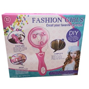 ست اسباب بازی لوازم آرایشی دستگاه بافت مو همراه با نخ رنگی و مهره_اسباب بازی اکسسوری