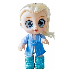 عروسک چشم درشت فروزن السا همراه با کیف و اکسسوری _عروسک