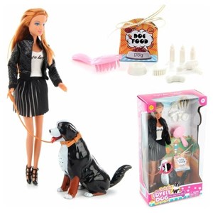 عروسک باربی دفا لوسی همراه با سگ دوست داشتنی مدل 8428 Barbie Defa Lucy_عروسک