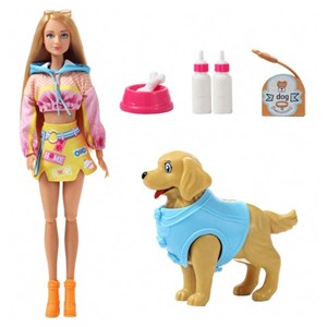 عروسک باربی دفا لوسی همراه با سگ و وسایل مدل 8485 Barbie Defa Lucy_عروسک