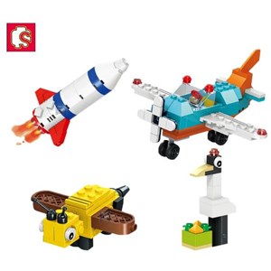 لگو کلاسیک خلاقیت 854 قطعه مدل Sembo 101402 Large Creative Brick Box_لگو