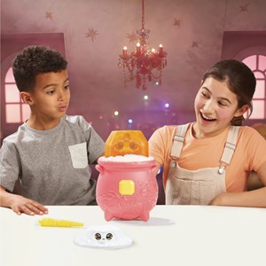 مجیک میکسیز دیگ جادویی با عروسک پولیشی سورپرایزی با جادوی آتش _اسباب بازی ربات