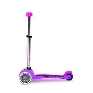 اسکوتر مینی دلوکس نئوکروم با بدنه شفاف و چرخ های چراغ دار مدل Micro - Mini Micro Deluxe Glow LED - Frosty Pink _اسکوتر