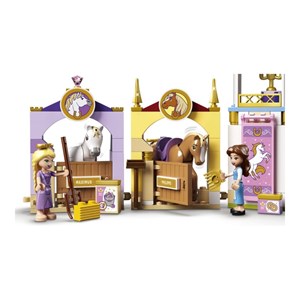 لگو دیزنی اسطبل سلطنتی پرنسس بل و پرنسس راپونزل 239 قطعه مدل Lego Disney_Belle and Rapunzel's Royal Stables_43195 Building Kit_لگو