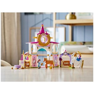 لگو دیزنی اسطبل سلطنتی پرنسس بل و پرنسس راپونزل 239 قطعه مدل Lego Disney_Belle and Rapunzel's Royal Stables_43195 Building Kit_لگو