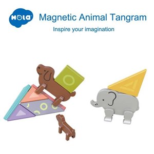 پازل مگنتی حیوانات هولی تویز مدل Hola Toys E7982_لگو