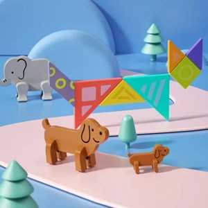 پازل مگنتی حیوانات هولی تویز مدل Hola Toys E7982_لگو