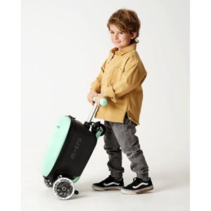 اسکوتر چمدانی جمع شو نعنایی مدل Micro - Luggage - Junior Mint _اسکوتر