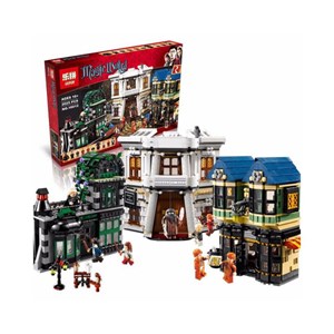 لگو هری پاتر کوچه دیاگون 2025 قطعه مدل Magic Castle Building Blocks Toy -16012_لگو