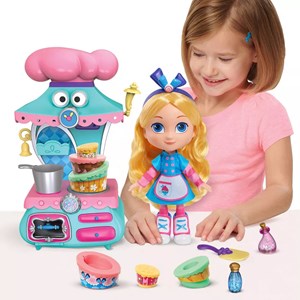 عروسک آلیس در سرزمین عجایب همراه با فر جادویی مدل Disney - Disney Junior - Alice's Wonderland Bakery Alice Doll and Magical Oven Set _عروسک