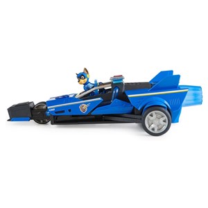 ماشین اسباب بازی تبدیل شونده چیس سگ های نگهبان مدل Spin Master - Paw Patrol - The Mighty Movie - Chase Transforming Cruiser _ماشین اسباب بازی