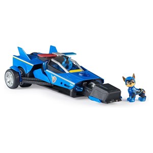 ماشین اسباب بازی تبدیل شونده چیس سگ های نگهبان مدل Spin Master - Paw Patrol - The Mighty Movie - Chase Transforming Cruiser _ماشین اسباب بازی